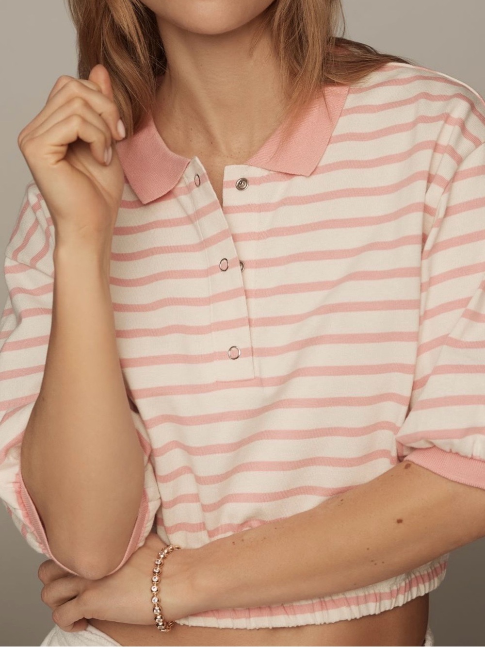Daily Practice Short-Sleeve Polo Top from Anthropologie